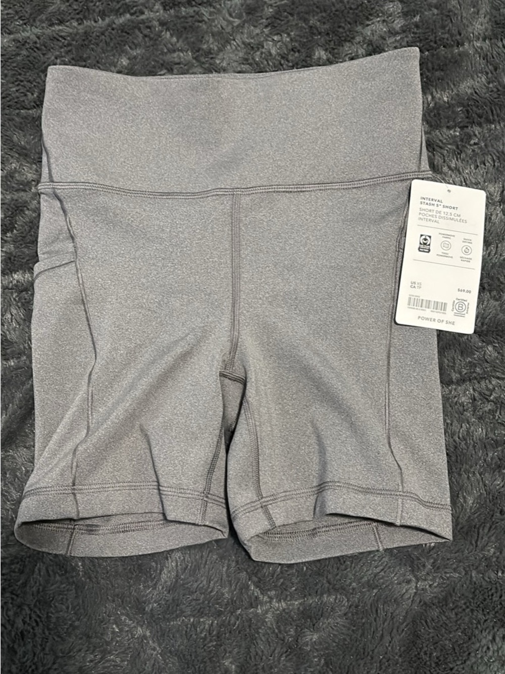 Athleta Interval Stash 5” Shorts - Women’s XS - Grey